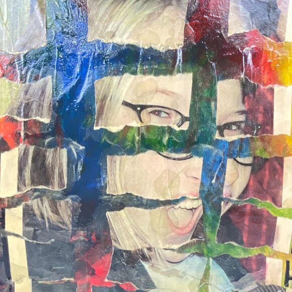 Trevor Williamson Mixed Media Art "Ashley In Pieces" Please READ - Picture 3 of 12